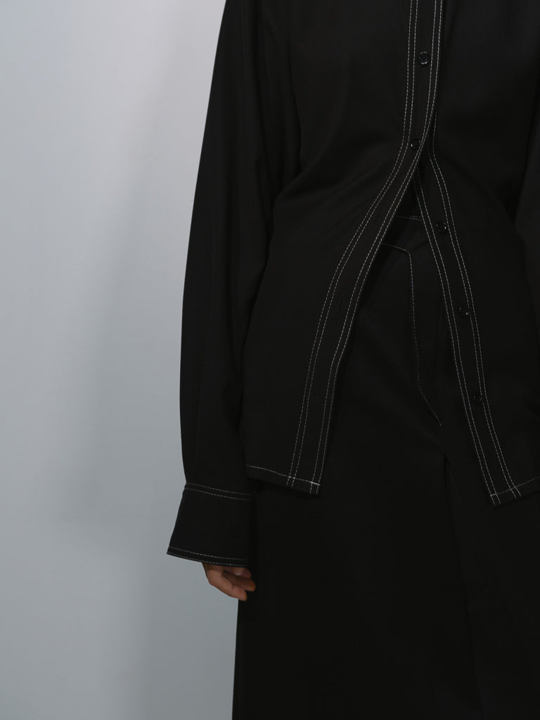 Сорочка з контрастним стібком