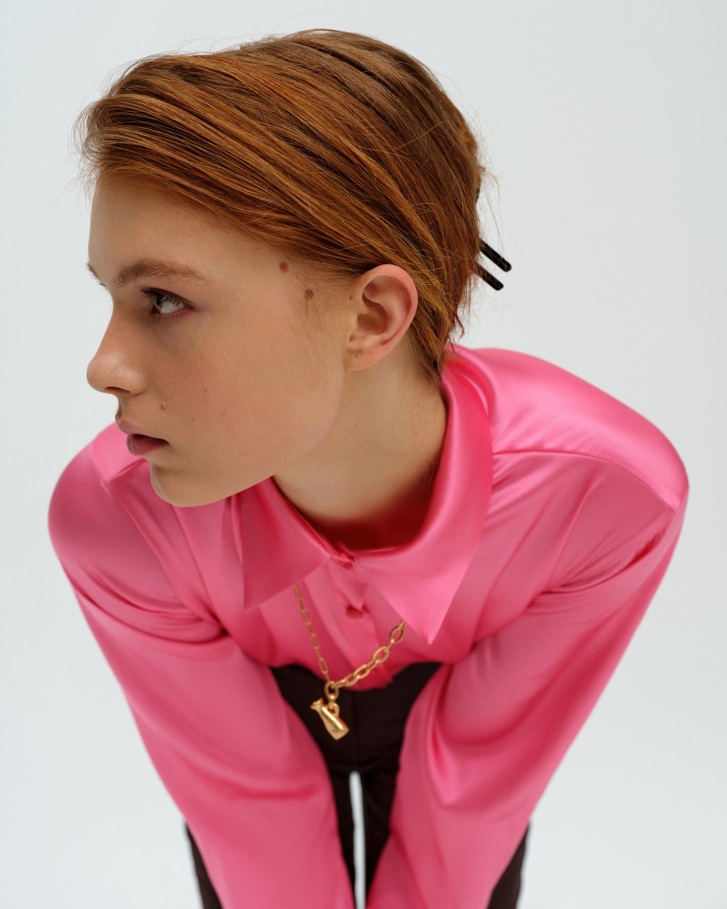 Silk longsleeves shirt.