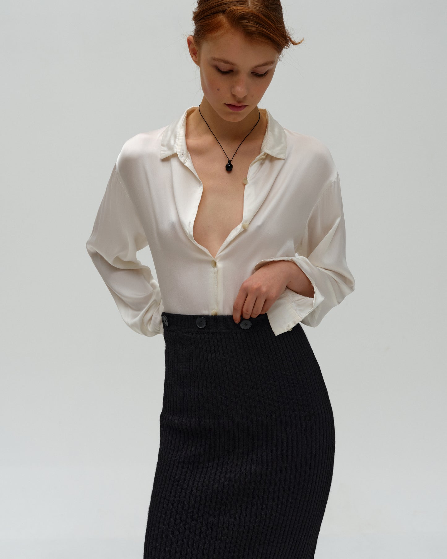 Silk longsleeves shirt.