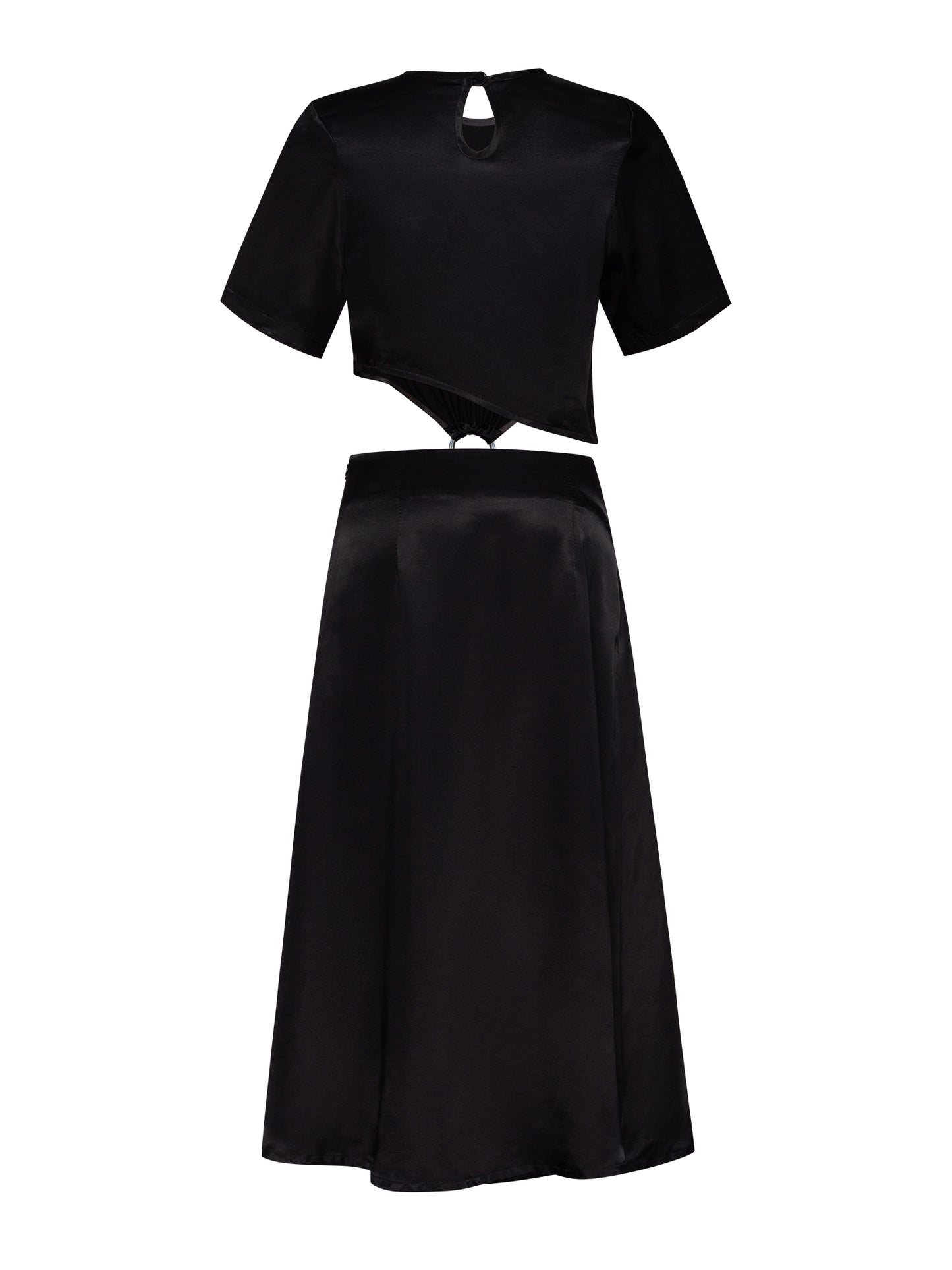 Asymmetric cut-out midi dress (convertible — dress, top, skirt in 1)-Dress-Forma Brand