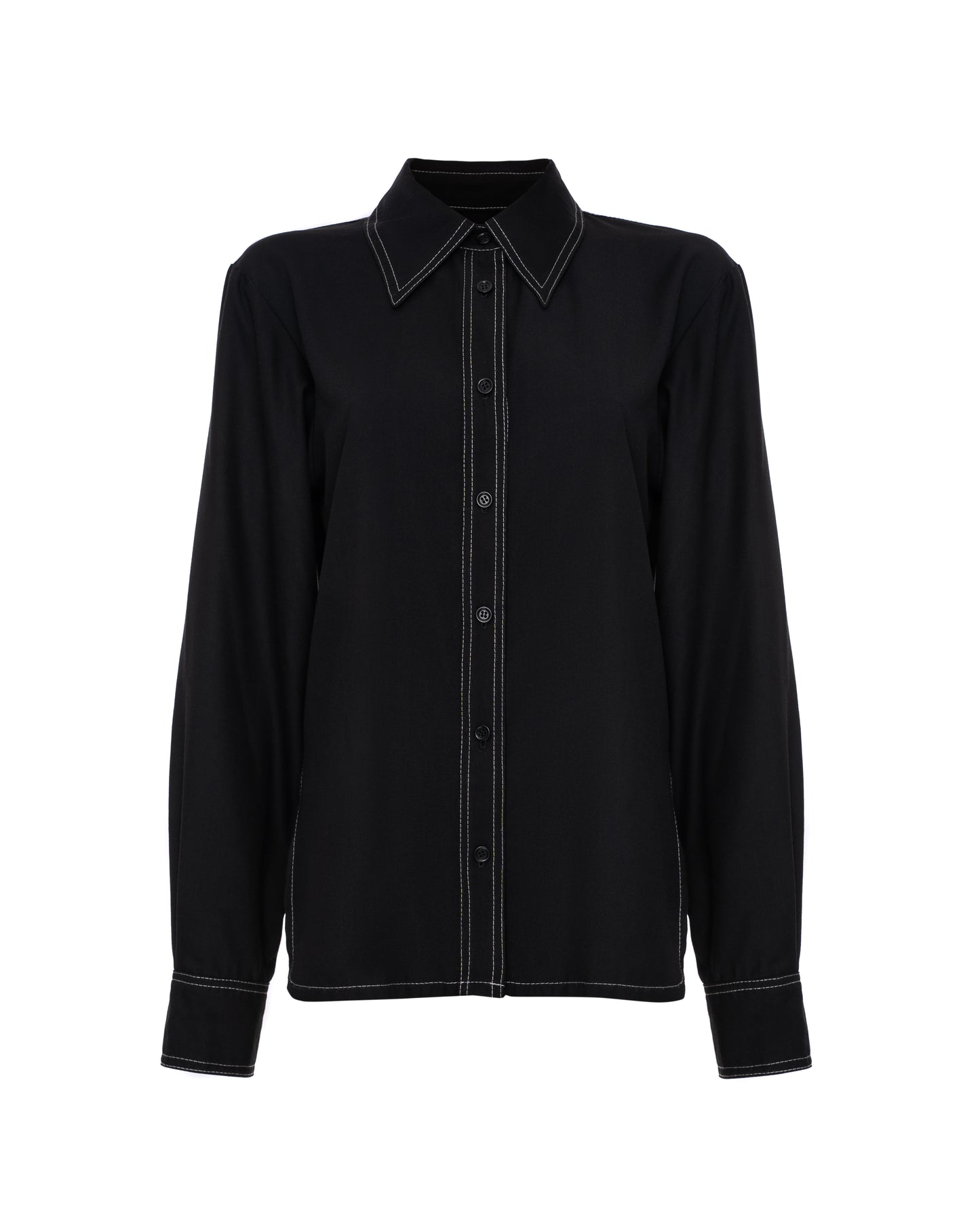 Сорочка з контрастним стібком