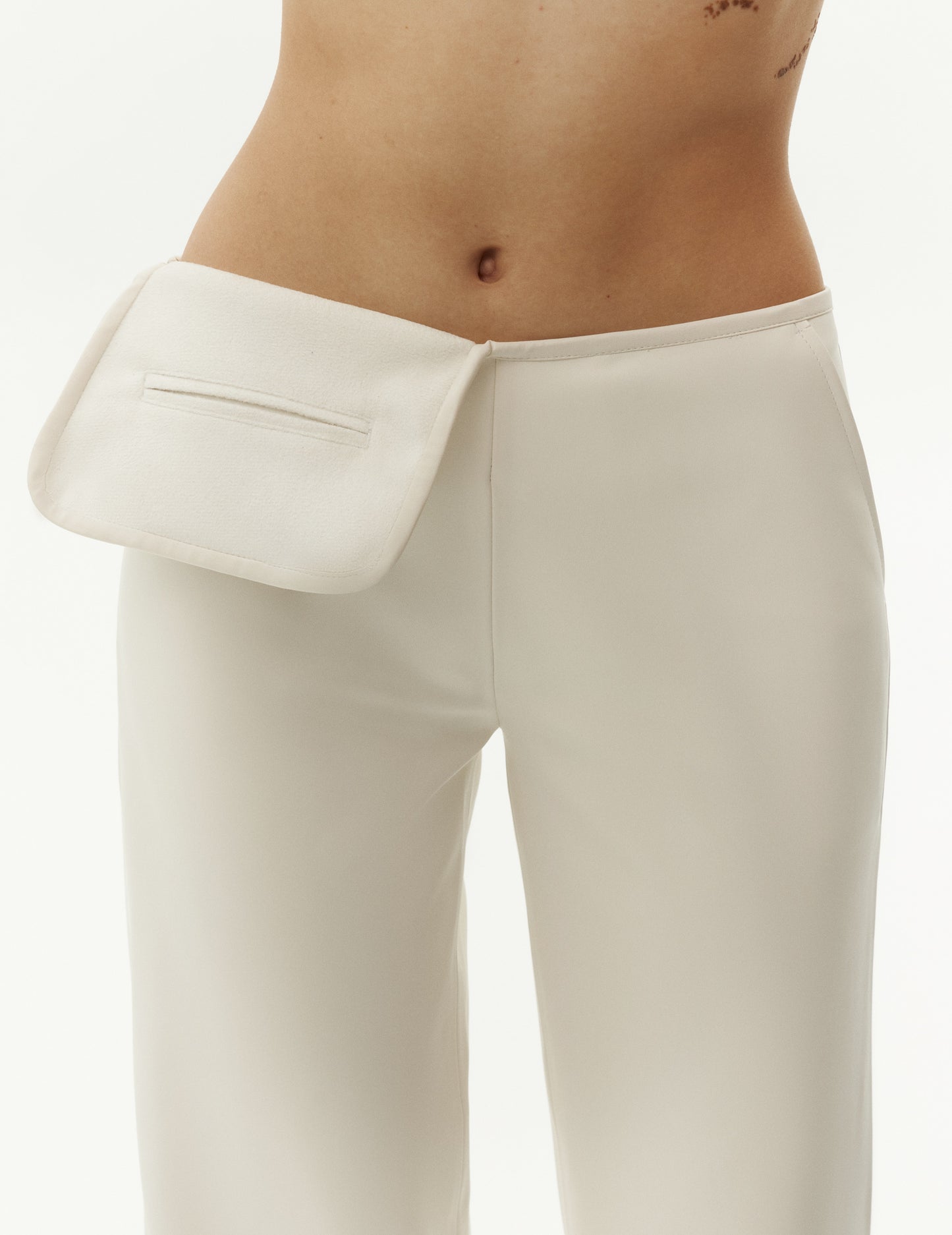 Faux Leather Pants with Patch Pocket Detail from FORMA brand