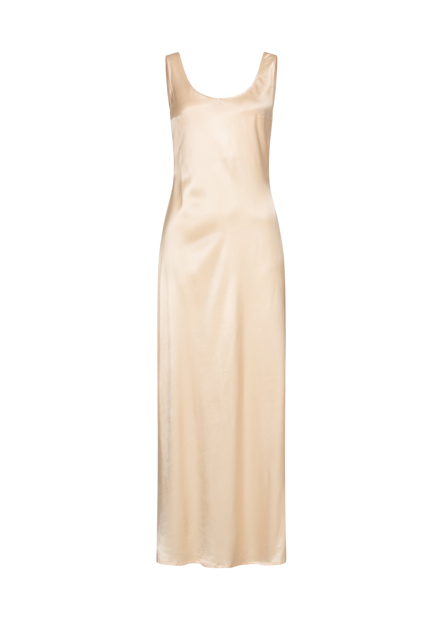 Silky viscose long dress with round neck from FORMA brand
